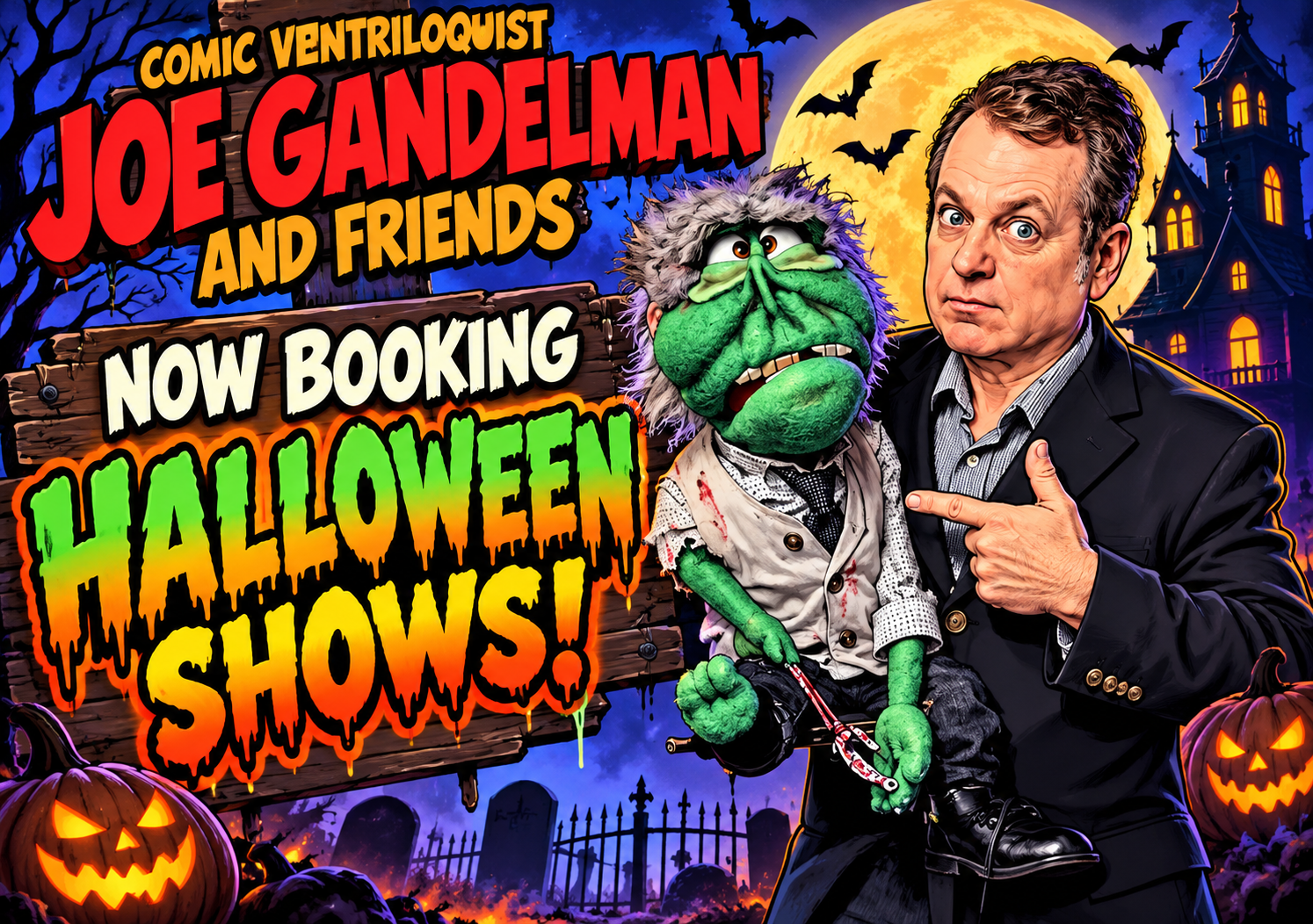 Joe and his Zombie friend are ready for Halloween